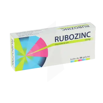 RUBOZINC 15 mg, gélule