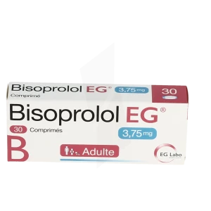 Bisoprolol Eg 3,75 Mg, Comprimé