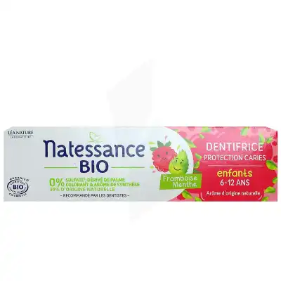 Natessance Bio Dentifrice Protection Carie Enfants 6-12ans T/75ml à Pinsaguel
