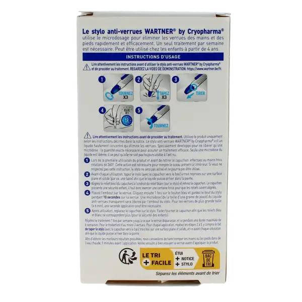 Wartner By Cryopharma Stylo Acide Anti-verrues 2.0