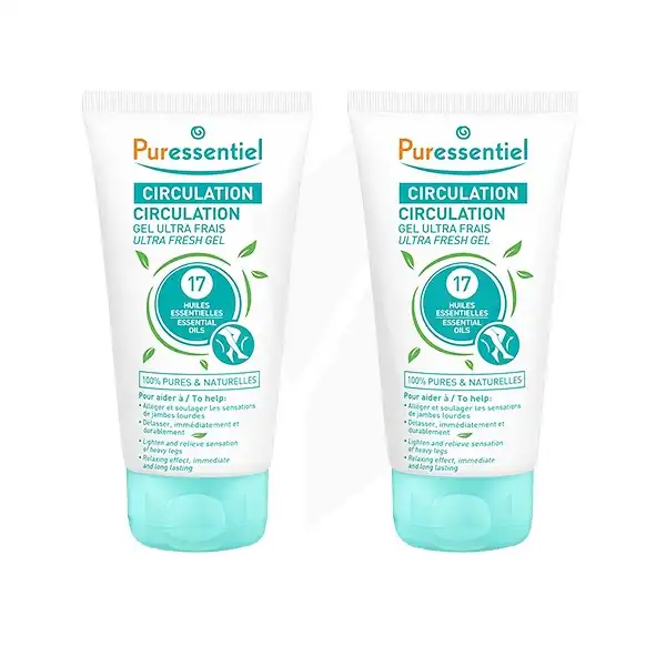 Puressentiel Circulation Gel Ultra-frais Circulation Aux 17 Huiles Essentielles - 2t/125 Ml