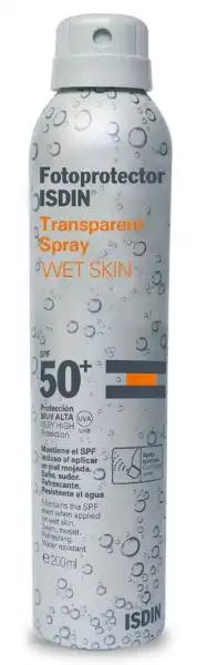 Isdin Spf50 Spray Transparent Wet Skin Fl/250ml