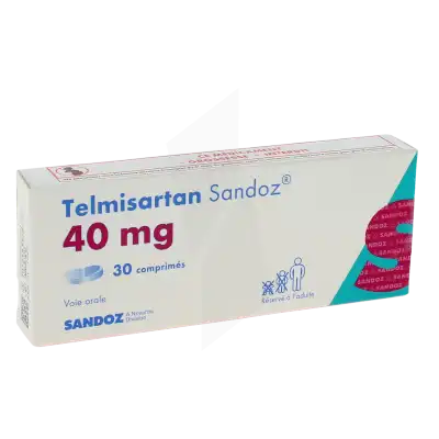 Telmisartan Sandoz 40 Mg, Comprimé à Clermont-Ferrand