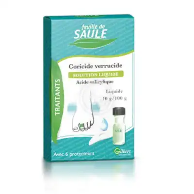 FEUILLE DE SAULE CORICIDE VERRUCIDE LIQUIDE 10 g/100 g, solution pour application locale