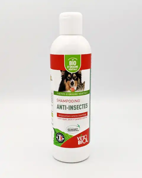 Vétobiol bio Shampooing Anti-insectes Fl/240ml