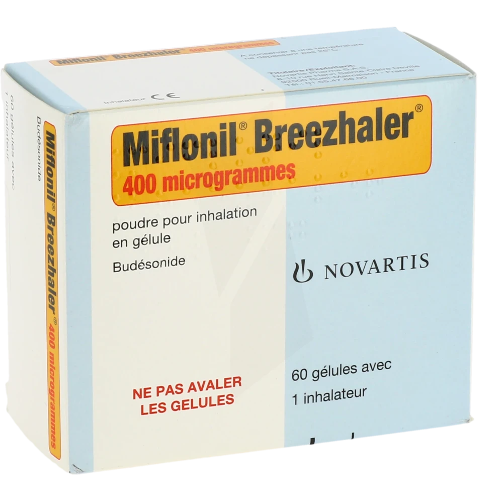 Miflonil Breezhaler 400 Microgrammes, Poudre Pour Inhalation En Gélule