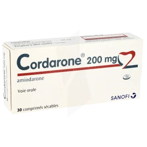 Cordarone 200 Mg, Comprimé Sécable