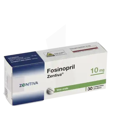 Fosinopril Zentiva 10 Mg, Comprimé Sécable à Bordeaux