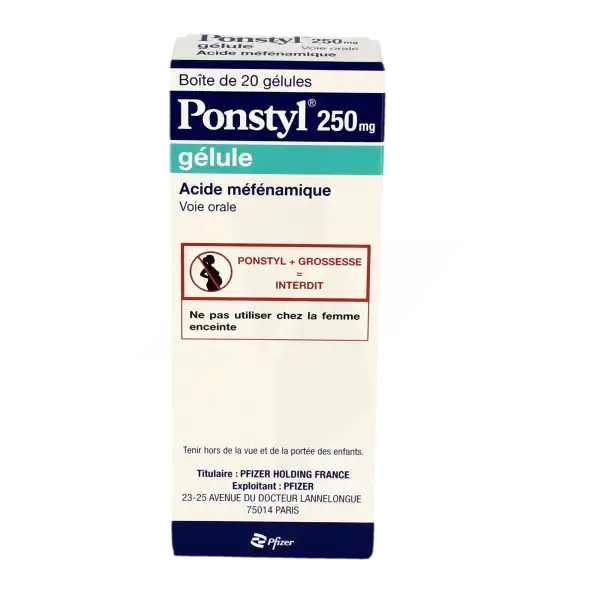 Ponstyl 250 Mg, Gélule