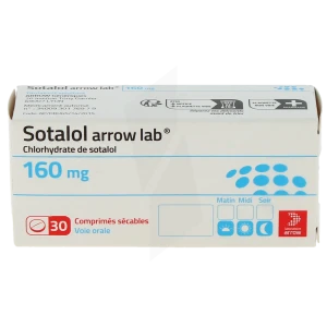 Sotalol Arrow Lab 160 Mg, Comprimé Sécable