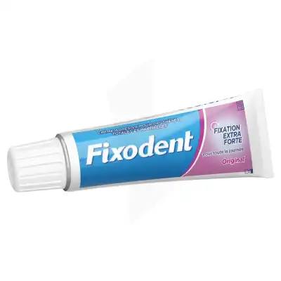 Fixodent Crème Adhésive Fixation Extra Forte Original 47g à CAYENNE