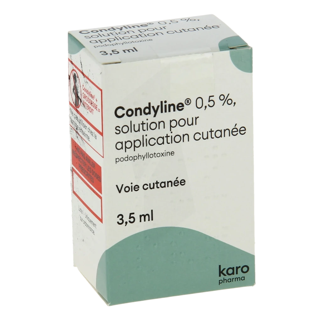 Condyline 0,5 %, Solution Pour Application Cutanée