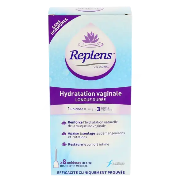 Replens Gel Vaginal Hydratant 8 Unidoses/2,5g