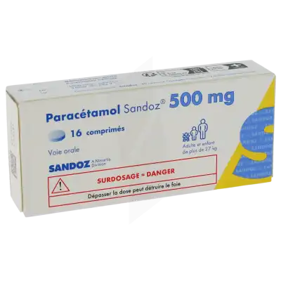 Paracetamol Sandoz 500 Mg, Comprimé à Mérignac