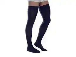 Thuasne Venoflex City 2 Bas antiglisse confort homme coton - Noir T2L