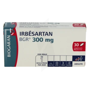 Irbesartan Bgr 300 Mg, Comprimé Pelliculé