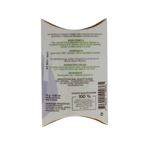Argiletz Argile En Sachet Lavande Absorbant D'odeur Aspirateur B/12