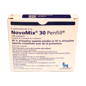 Novomix 30 Penfill 100 Unités/ml, Suspension Injectable En Cartouche