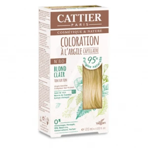 Cattier Coloration Kit 8.0 Blond Clair 120ml