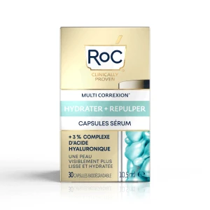 Roc Hydrater + Repulper Sérum 30 Capsules