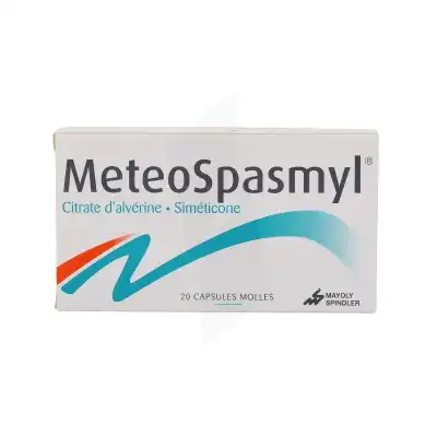 Meteospasmyl Caps Molle B/20 à BOURBON-LANCY