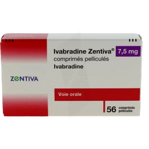 Ivabradine Zentiva 7,5 Mg, Comprimé Pelliculé