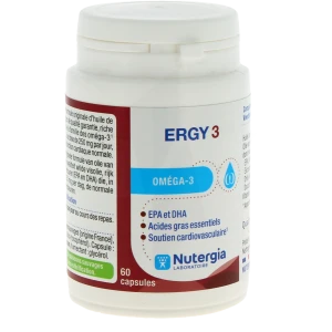 Ergy 3 Oméga 3 Capsules Boîte De 60