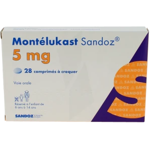Montelukast Sandoz 5 Mg, Comprimé à Croquer