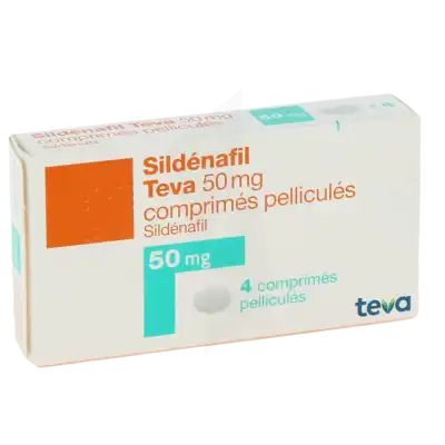 SILDENAFIL TEVA 50 mg, comprimé pelliculé