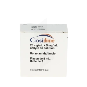 Cosidime 20 Mg/ml + 5 Mg/ml, Collyre En Solution