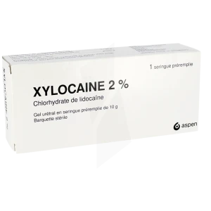 Xylocaine 2 %, Gel Urétral En Seringue Préremplie