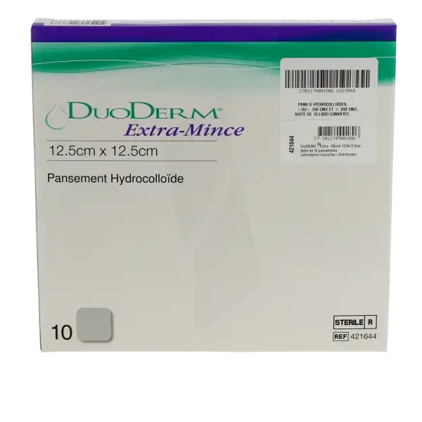 Duoderm Extra Mince Pansement Hydrocolloïde Stérile 12,5x12,5cm B/10