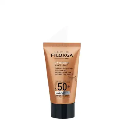 FILORGA UV-BRONZE SPF50+ Fluide solaire visage anti-âge T/40ml