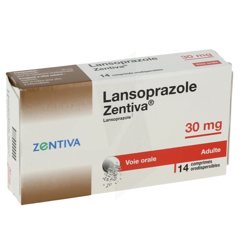 Lansoprazole Zentiva 30 Mg, Comprimé Orodispersible