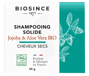 Biosince 1975 Shampooing Solide Jojoba Aloé Vera Bio 55g
