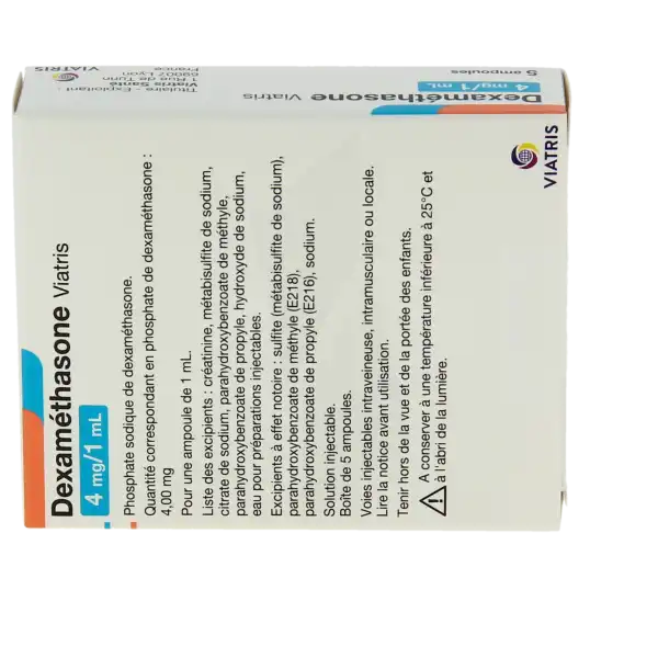 Dexamethasone Viatris 4 Mg/1 Ml, Solution Injectable En Ampoule