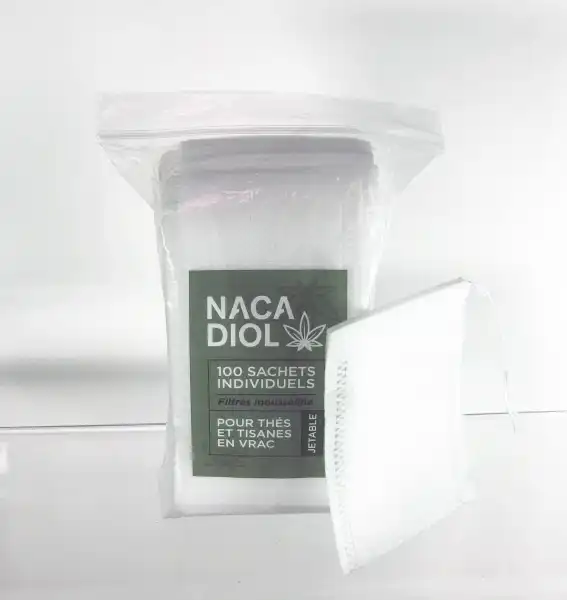 Nacadiol Sachets Individuels Jetables Vides Pour Infusions 100 Sachets