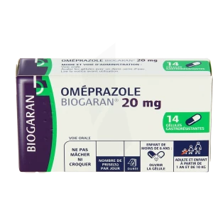 Omeprazole Biogaran 20 Mg, Gélule Gastro-résistante