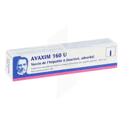 Avaxim 160 U, Suspension Injectable En Seringue Préremplie. Vaccin De L'hépatite A (inactivé, Adsorbé) à DIJON