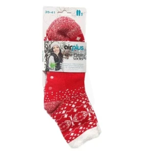 Airplus Aloe Cabin Socks Chaussette Hydratante Rouge 35-41 La Paire