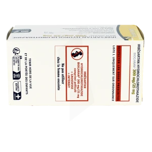 Irbesartan/hydrochlorothiazide Biogaran 300 Mg/25 Mg, Comprimé Pelliculé