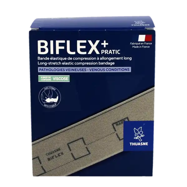 Thuasne Biflex 16 Pratic Bande Contention Légère Chair 8cmx4m