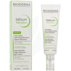 Bioderma Sebium Kerato+ Gel Crème T/30ml+gel Moussant Actif 45ml