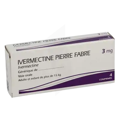 IVERMECTINE PIERRE FABRE 3 mg, comprimé