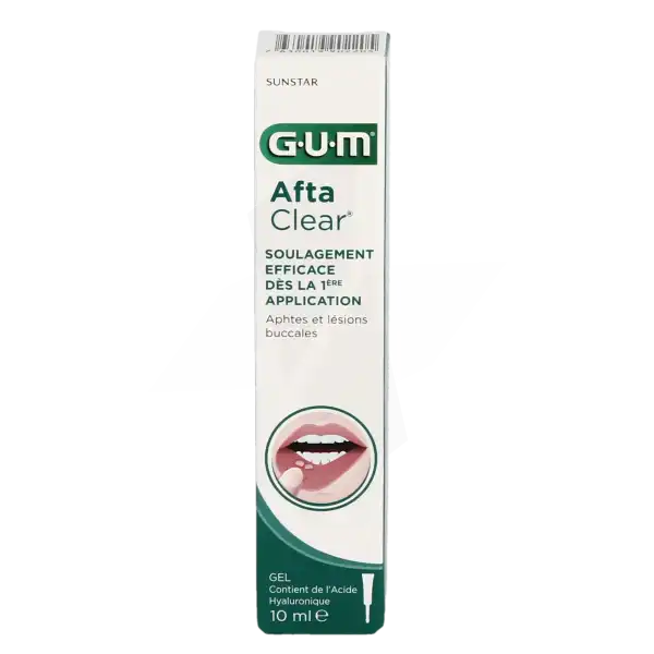 Gum Aftaclear Gel Aphtes Lésions Buccales 10ml