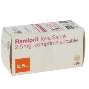 Ramipril Teva Sante 2,5 Mg, Comprimé Sécable