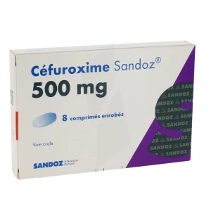 Cefuroxime Sandoz 500 Mg, Comprimé Enrobé