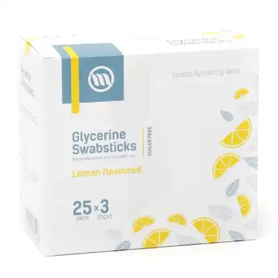 Glycerine Swabsticks Bâtonnet Glycériné Citron B/75 à MIRANDE