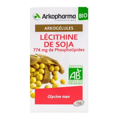 Arkogélules Lécithine De Soja Bio Caps B/150 à Andernos