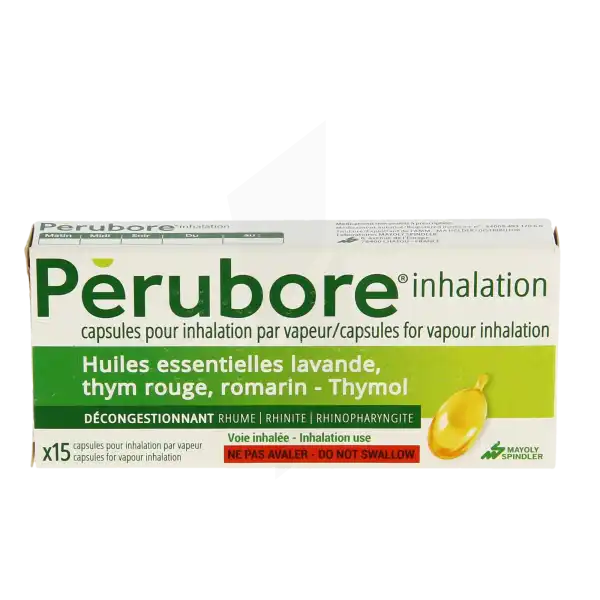 Perubore Inhalation, Capsule Pour Inhalation Par Vapeur